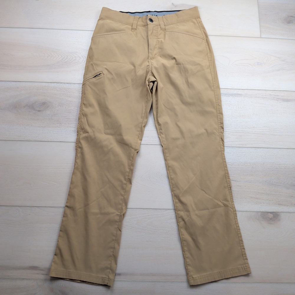 Orvis Trek Tech Men 32x30 Tan Outdoor Performance Pants Stretch Water Repellent